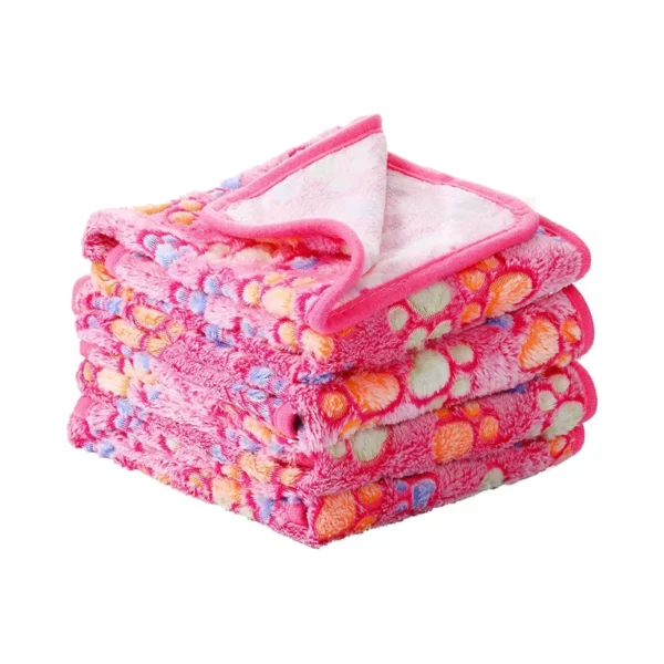 Pet Travel Mat with Paw Print Design - Image 5