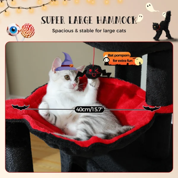 Multi-Level Cat Tree with Hammock & Condos - Image 3