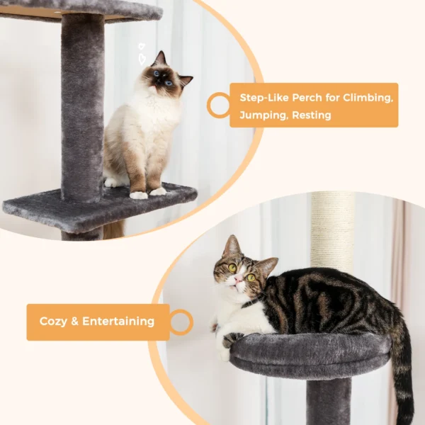 Adjustable Height Cat Tree with Ceiling Mount - Image 5