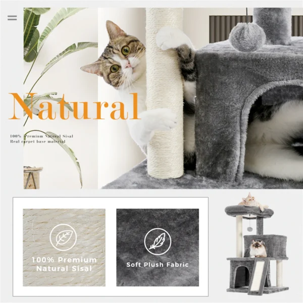 Cat Tower with Condos & Scratching Posts - Image 5