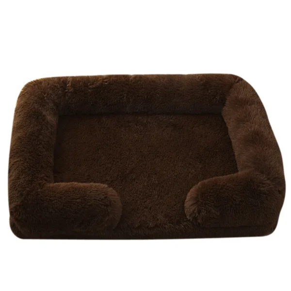 Plush Dog Bed with Raised Edges & Removable Pad - Image 21