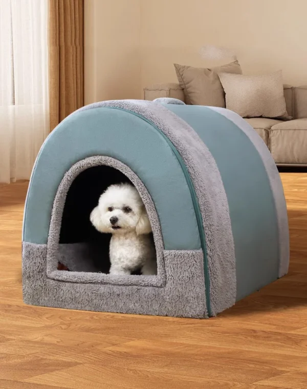 Large Dog House Bed – Washable Winter Nest Tent