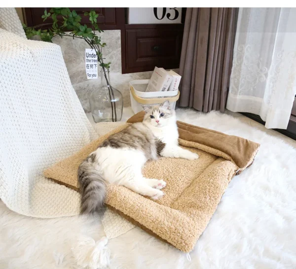 Foldable Cat Mat – Plush Thickened Bed Pad - Image 5
