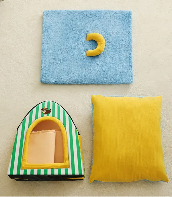 Foldable Dog House with Soft Fleece Interior - Image 4