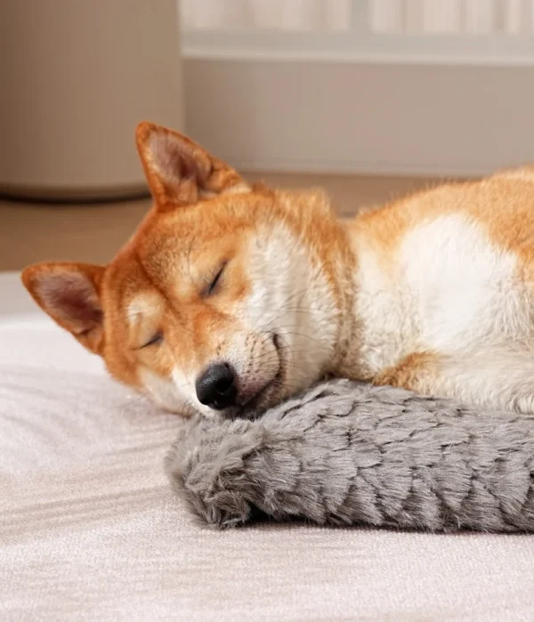 Velvet Pet Sleeping Pad with Fish Scale Pattern - Image 7