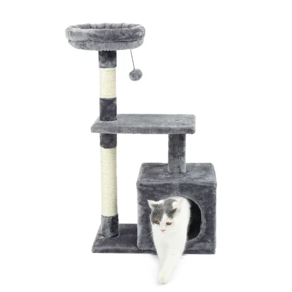 Small Cat Tower for Kittens with Condo & Scratcher - Image 3