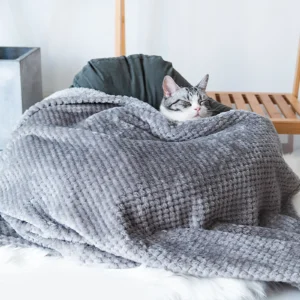 Plush Dog Blanket for Sofa & Bed