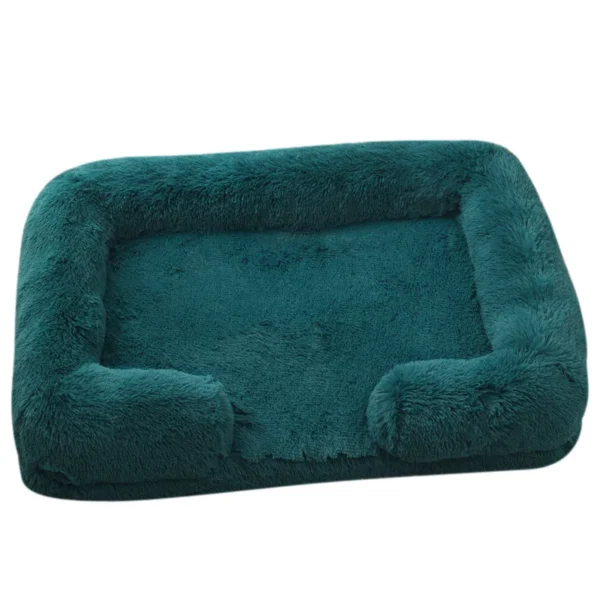 Plush Dog Bed with Raised Edges & Removable Pad - Image 18