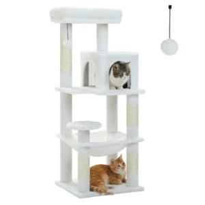 Cat Tower with Hammock & Top Perch
