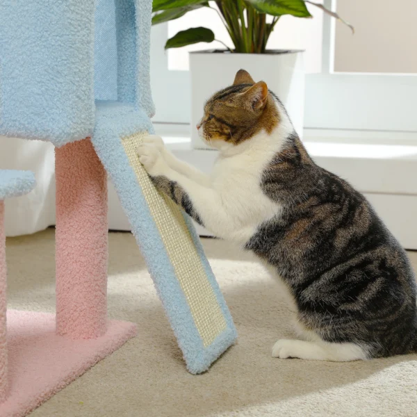 Flower Cat Tree with Multi-Level Tower - Image 5