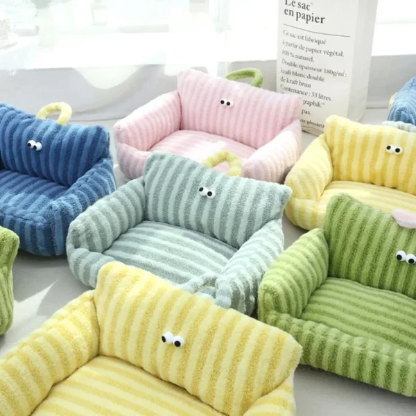 Cartoon Pet Sofa Bed with Moon Velvet - Image 2