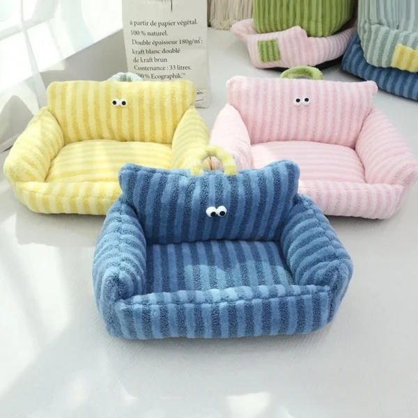 Cartoon Pet Sofa Bed with Moon Velvet - Image 3