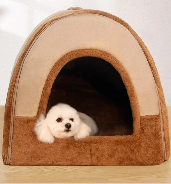Large Dog House Bed – Washable Winter Nest Tent - Image 7