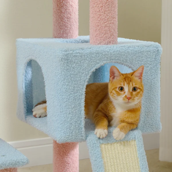 Flower Cat Tree with Multi-Level Tower - Image 4