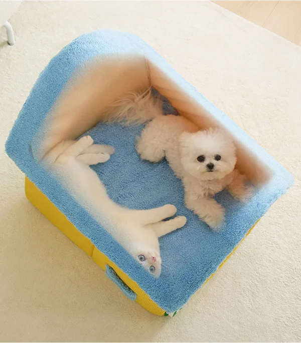 Foldable Dog House with Soft Fleece Interior - Image 3