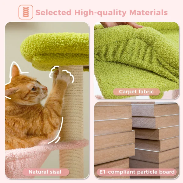Cute Cat Tree with Hammock, Condo & Scratching Posts - Image 6