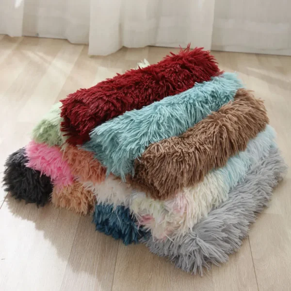 Dog Bed Mat with Candy Colors & Velvet Touch - Image 2