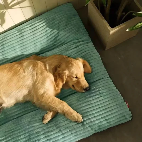 Dog Sleeping Mat – Removable Corduroy Bed for All Sizes - Image 2