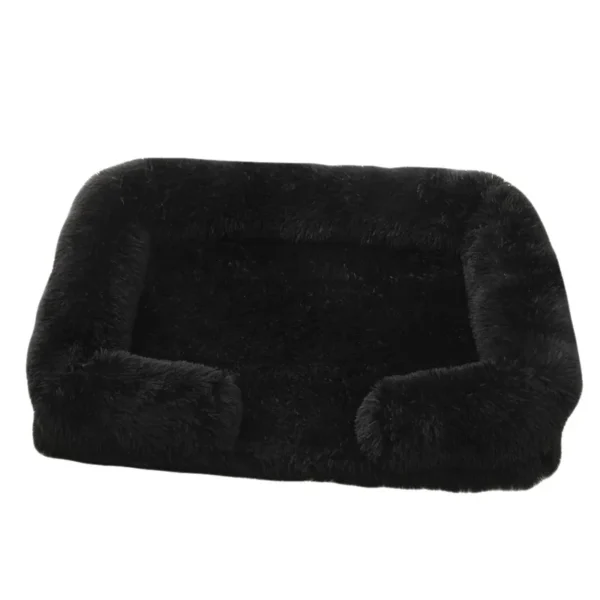 Plush Dog Bed with Raised Edges & Removable Pad - Image 16