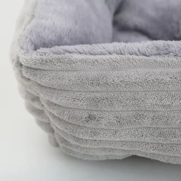 Square Dog Bed with Soft Velvet Surface - Image 3