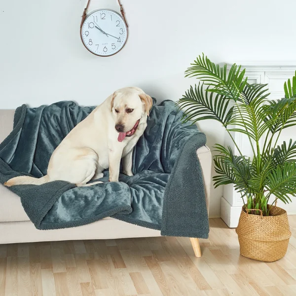 Waterproof Pet Blanket with Sherpa Fleece - Image 10