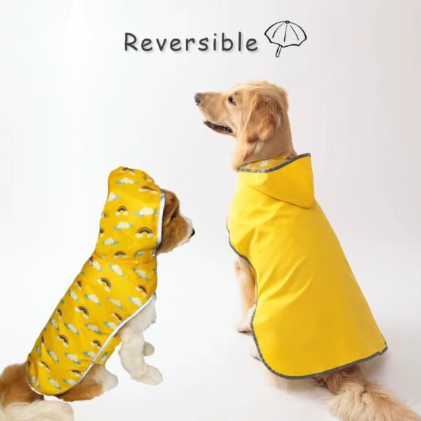 Dog Raincoat Double-Layer Yellow Jacket - Image 8