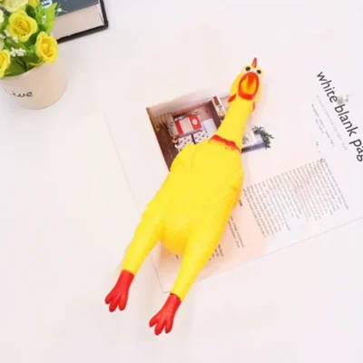 Rubber Chicken Indestructible Dog Toy