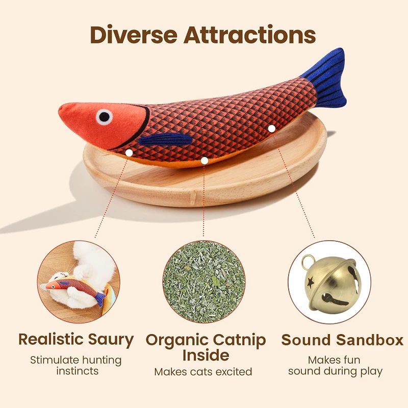 Goldfish Kicker Interactive Cat Toy