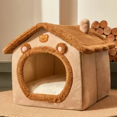 Teddy Bear Cat Bed