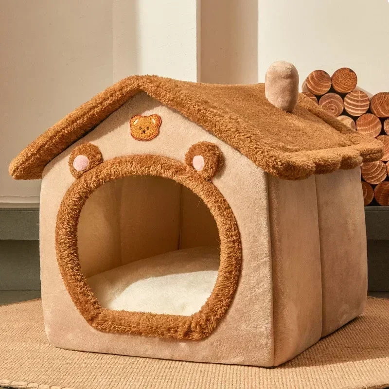 Teddy Bear Cat Bed
