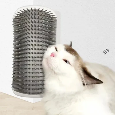 Wall-Mounted Cat Brush