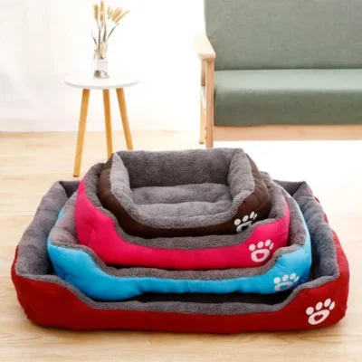 plush dog bed