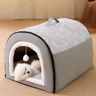 warm dog house