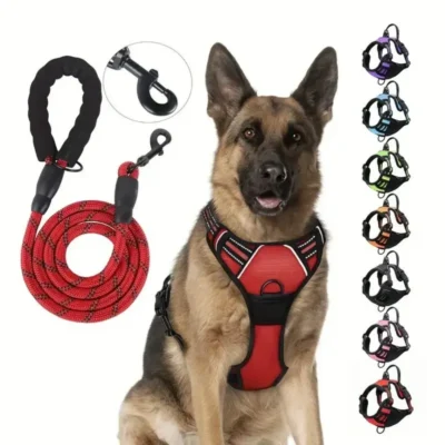 Reflective Dog Harness Set