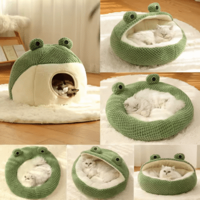 Donut Frog Cat Bed
